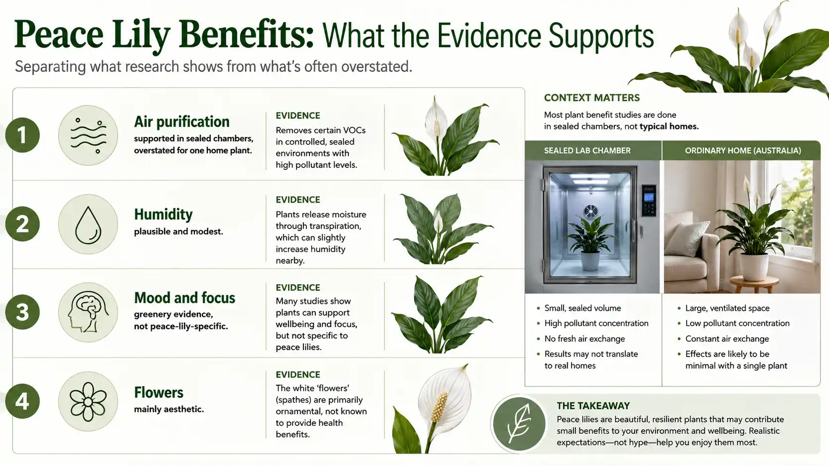 peace lily benefits