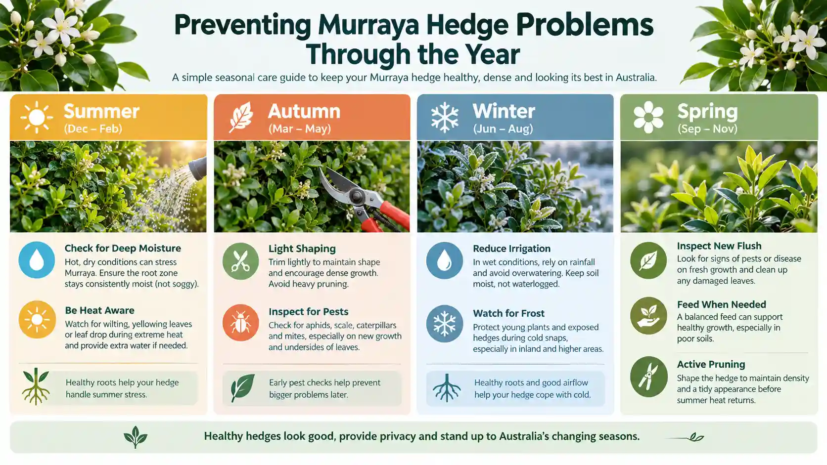 murraya hedge problems