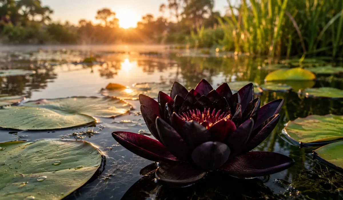 are black lotus flowers real
