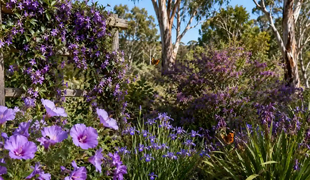 australian native purple flowers