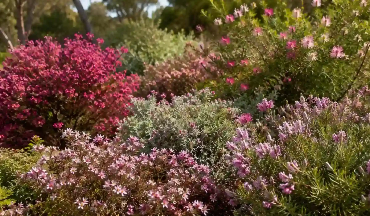 pink flowering shrub identification australia