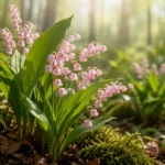 pink lily of the valley flower