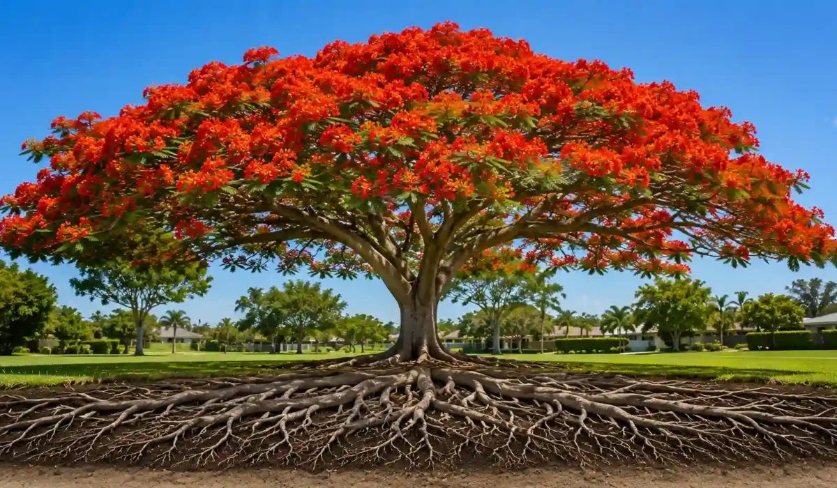 poinciana tree root system