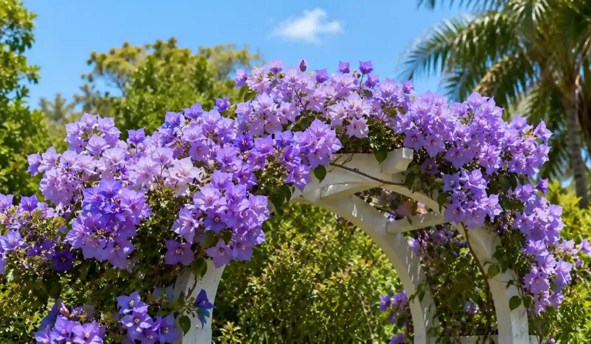 rare blue bougainvillea flower