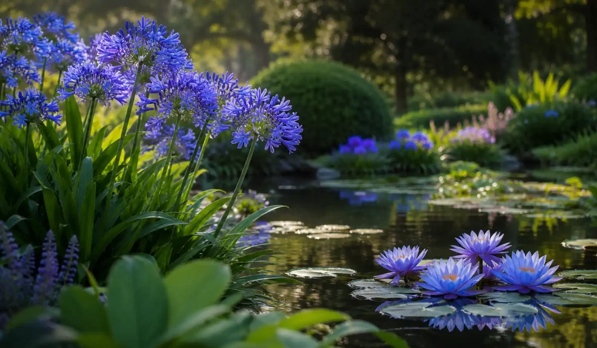 blue heart lily