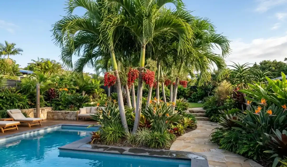 christmas palm tree landscaping