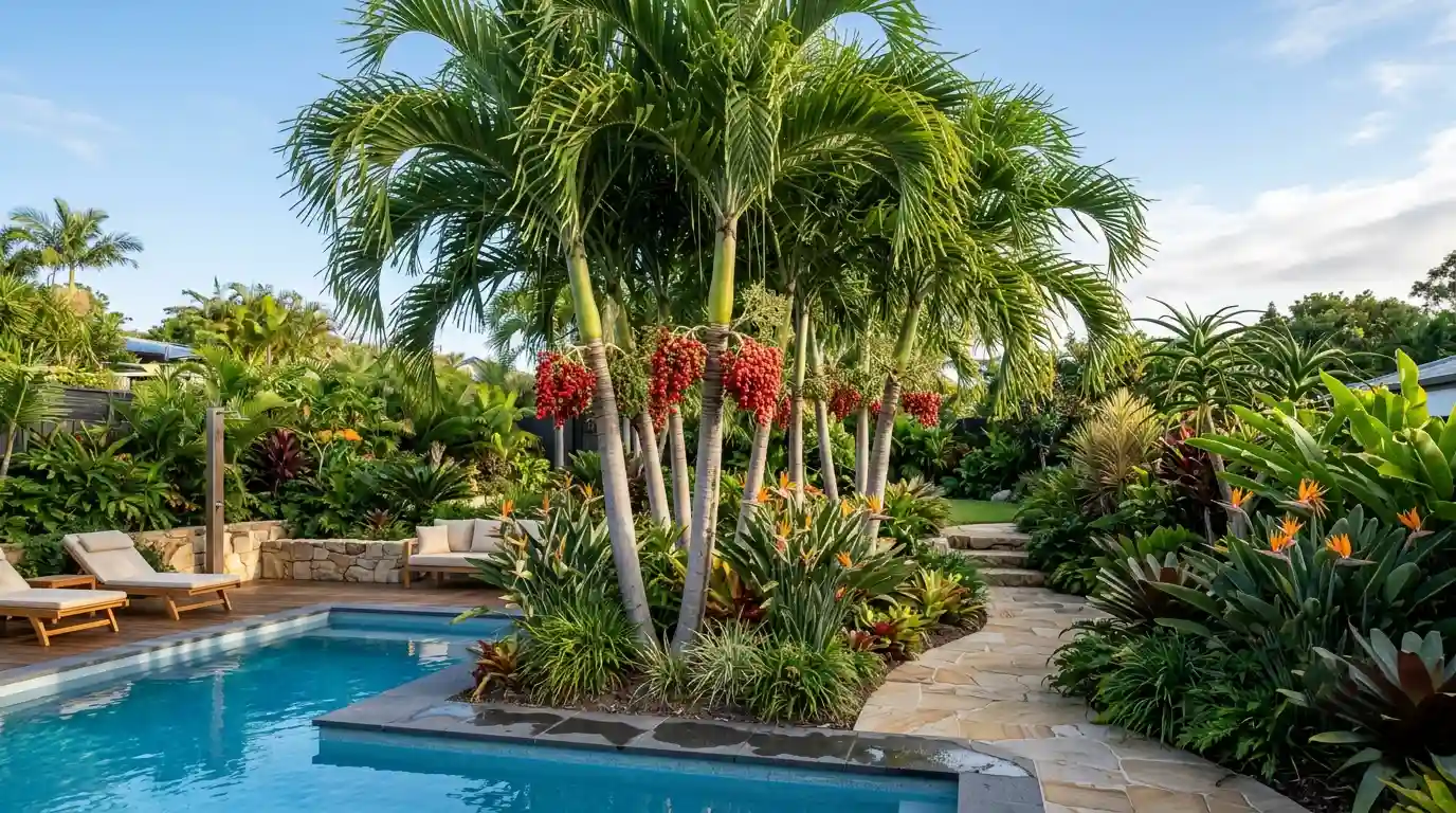christmas palm tree landscaping