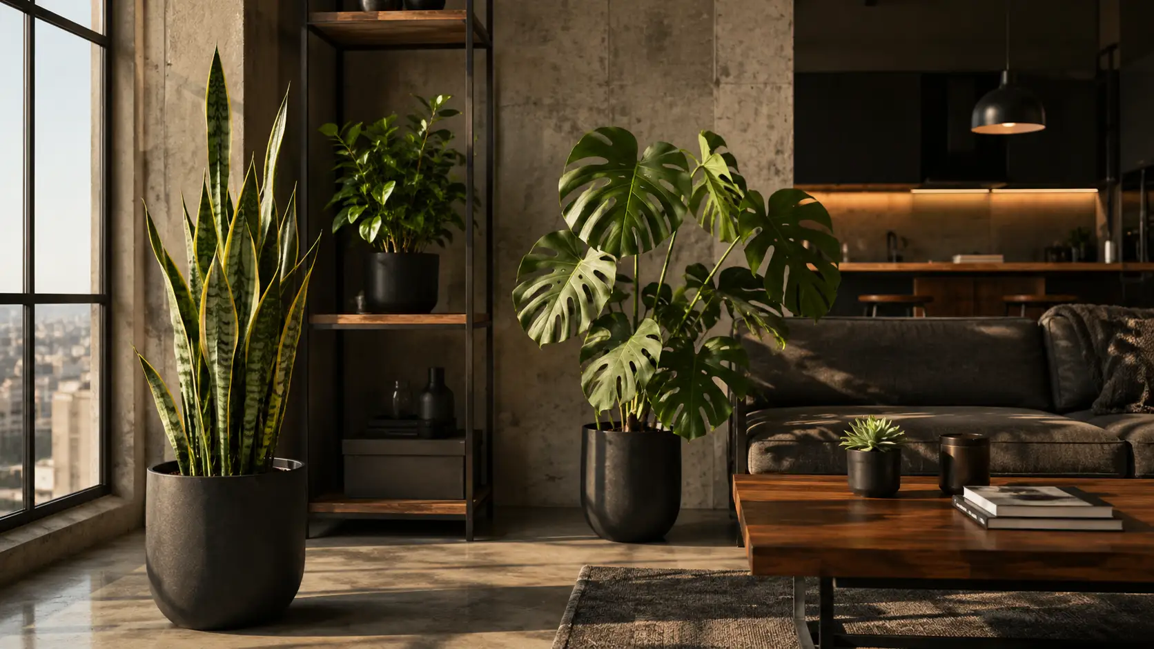 plants for men's apartment