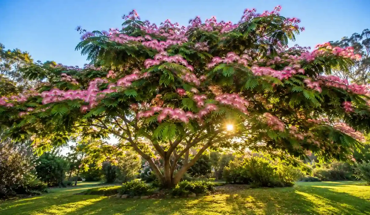 pink silk tree