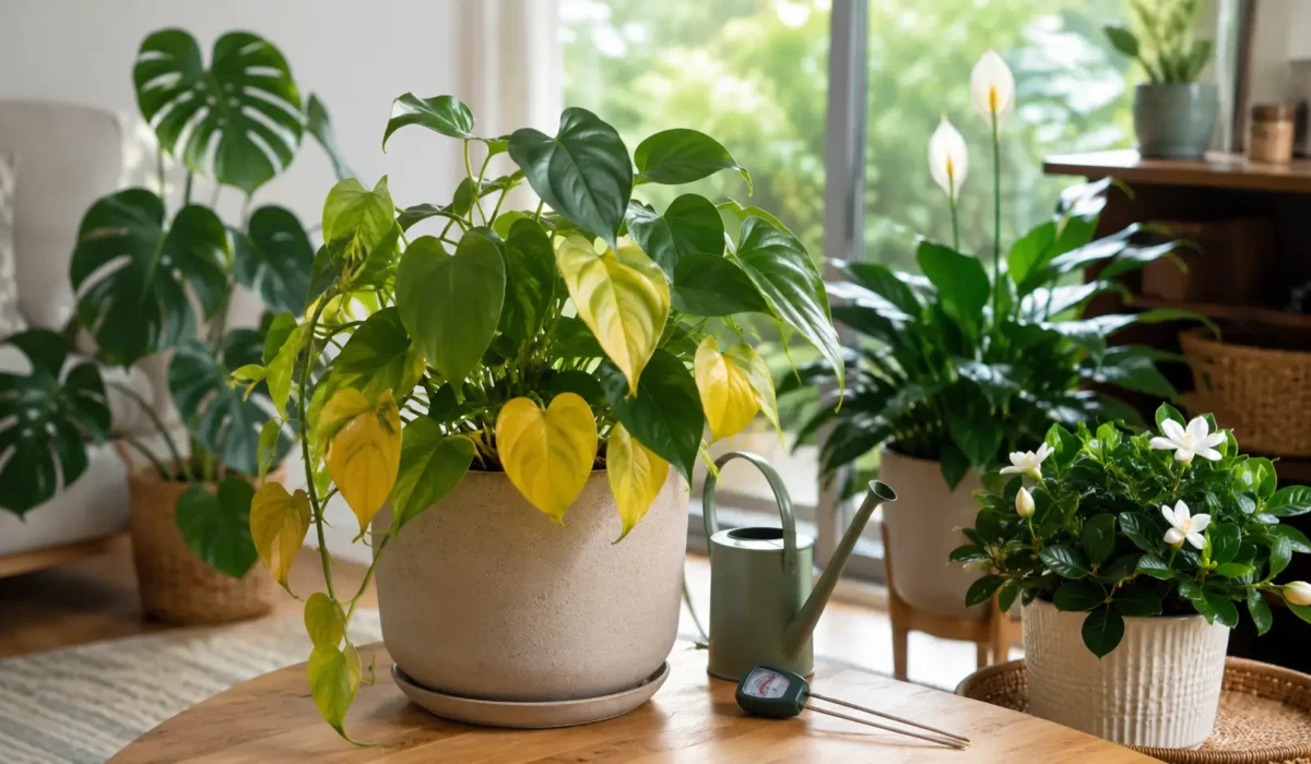 yellow leaves indoor plant Australia