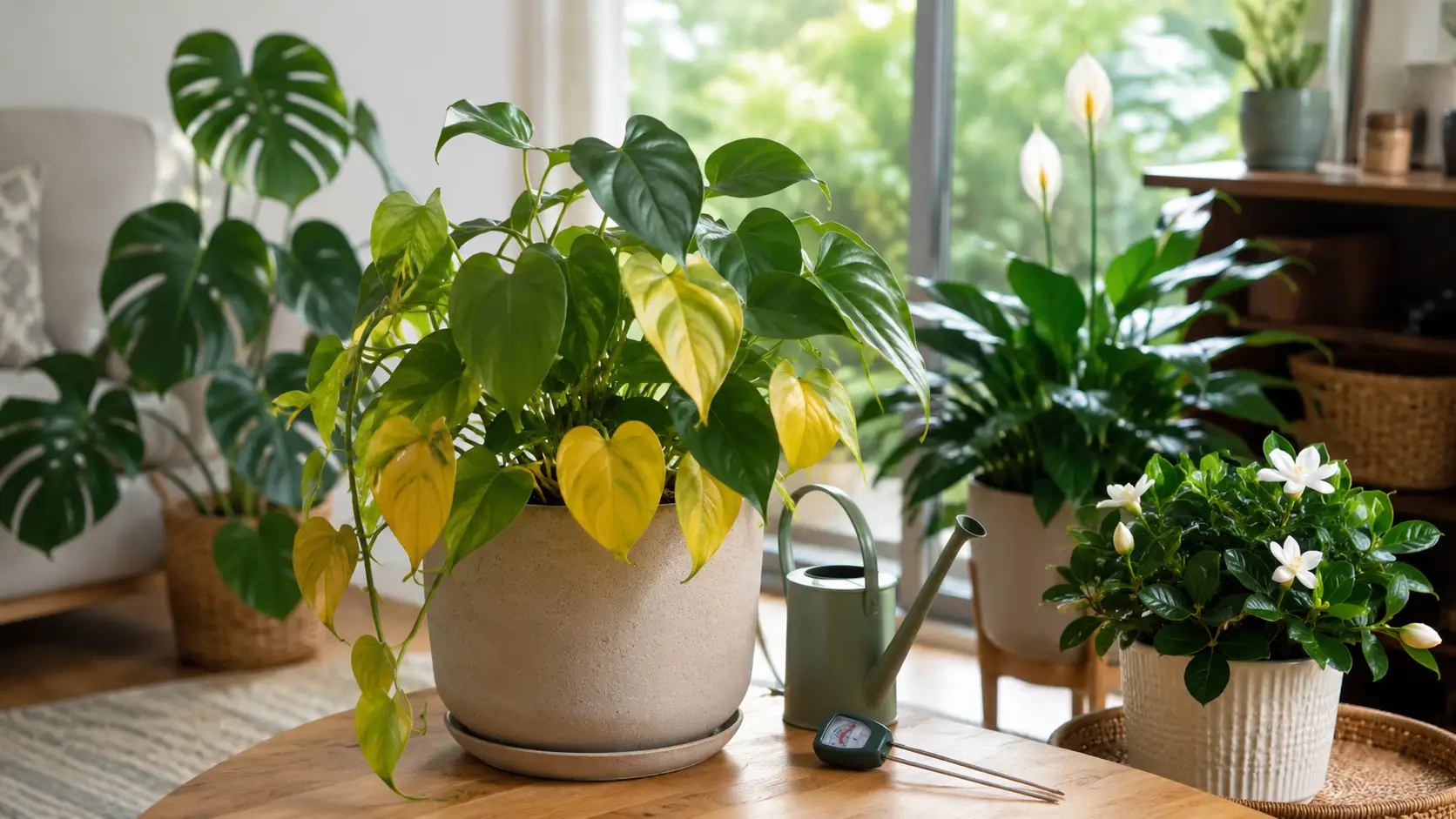 yellow leaves indoor plant Australia